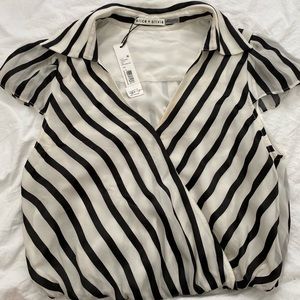 Alice + Olivia striped blouse